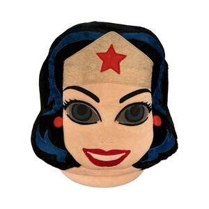 DC Comics Wonder Woman Big Greeter Heads Plush Costume Mask Dan Dee 14x14x10